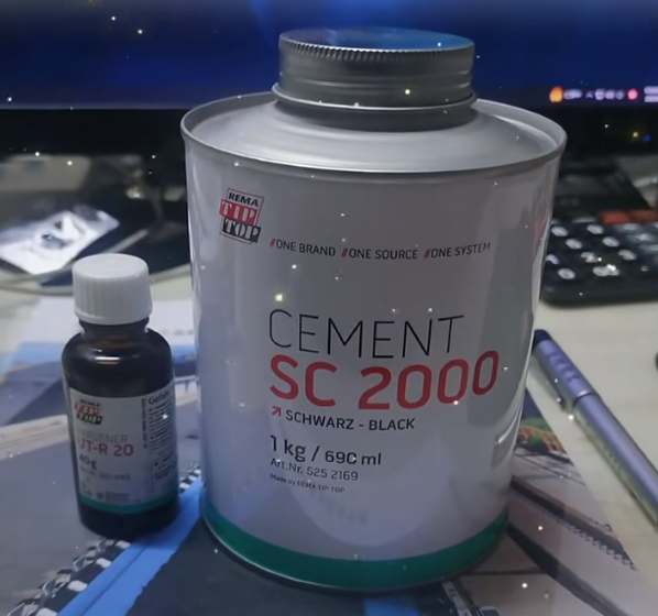 Zyx Rema Tip Top Cement Cement Bl Tire 650 g 200 g di riparazioni di riparazione Vulcanizzazione Strumento di cemento speciale