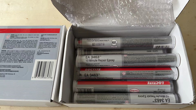 FM34 Loctite EA3463 Epossidico in stick modellabile caricato con acciaio Epossidico per riparazione Mastice epossidico